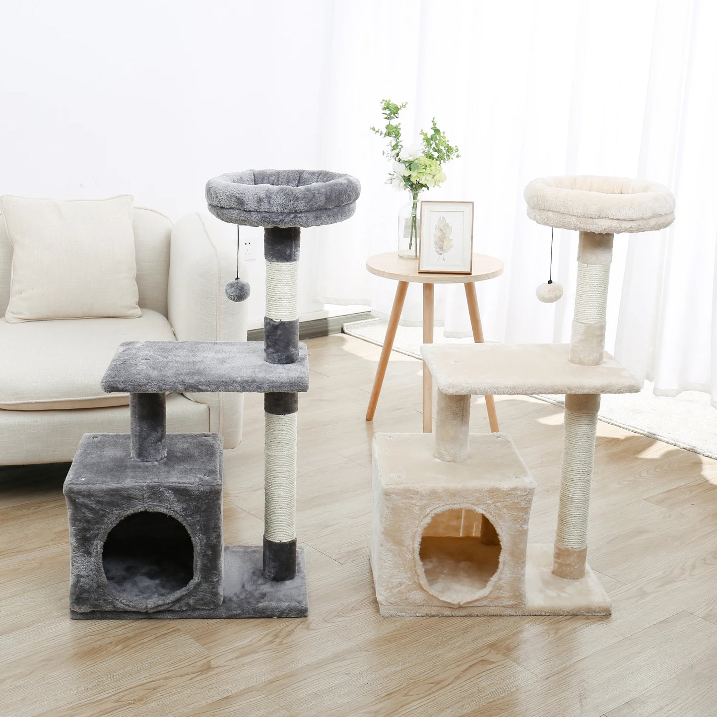 Unique Design Cat House/ Scratcher and toys