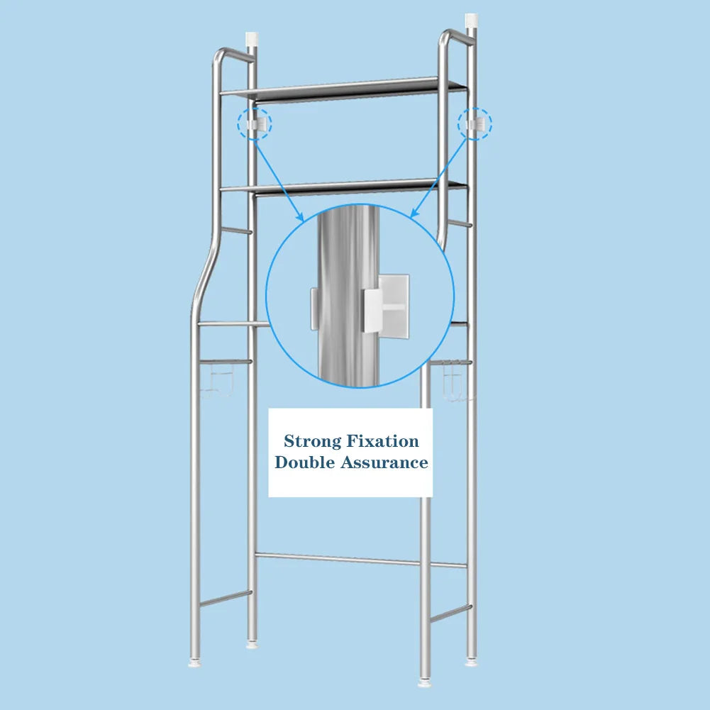 Over Toilet Storage Shelf,2/3-Tier Freestanding with Paper Holder