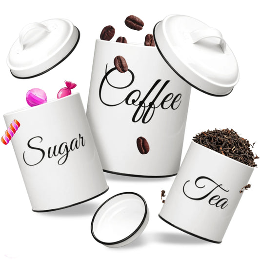 3pc Airtight Canister Set Vintage design