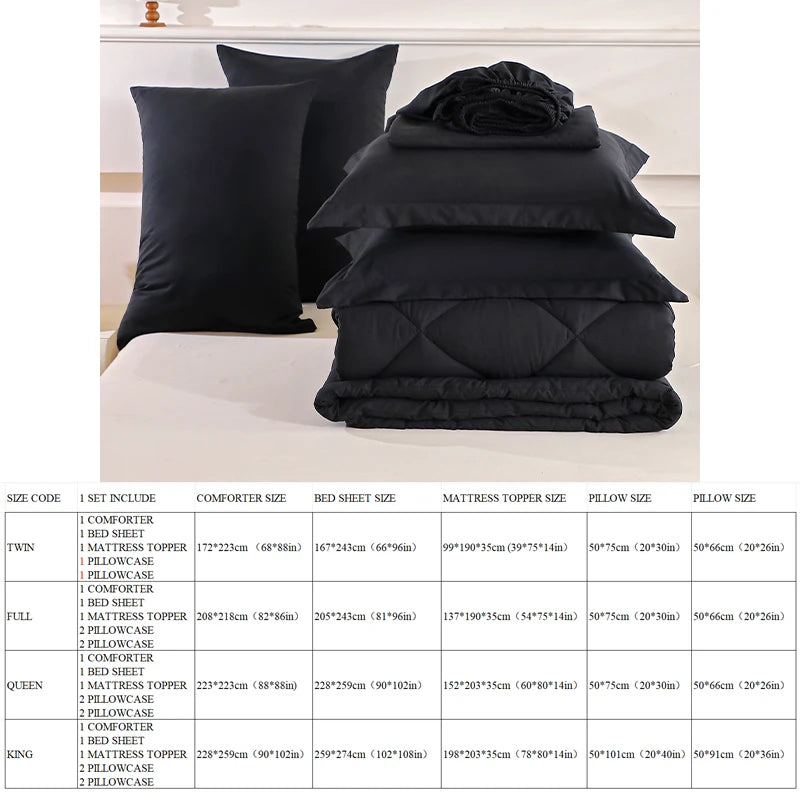 Twin Full Queen King Comforter and Sheet Set