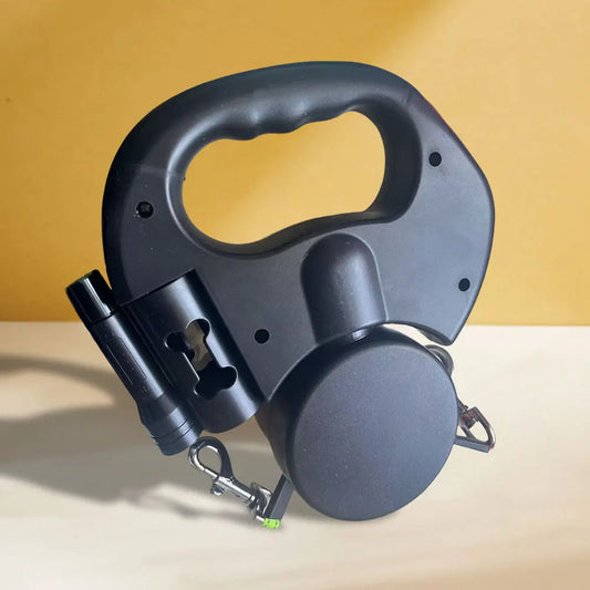 Dual Headed Pet Leash  360 Degree Swivel with LED Light And Retractable