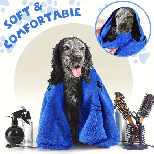 2pcs Soft Microfiber - Quick Dry, Absorbent Pet Bath Towels