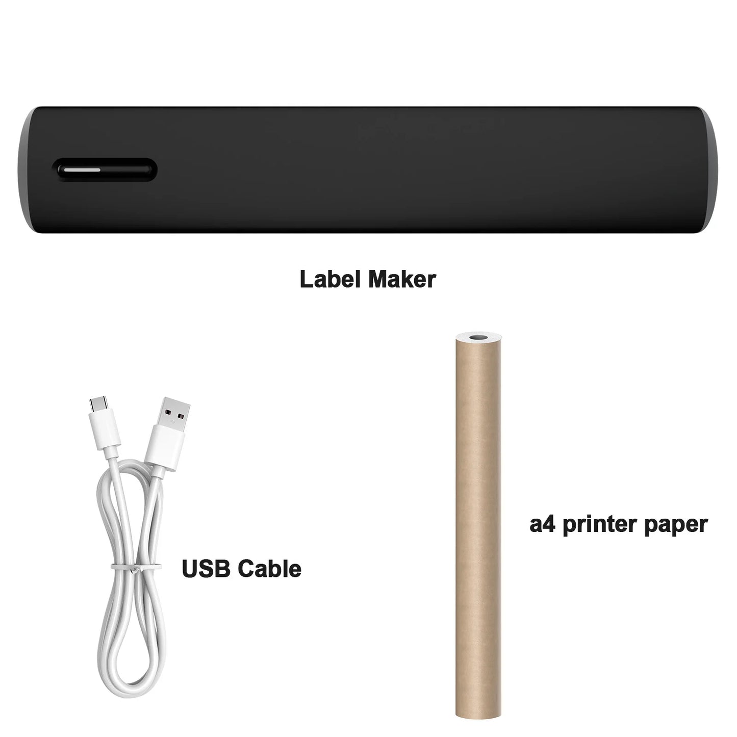 Portable Printer Wireless Inkless Thermal A4 C80 300DPI Support Android & iOS