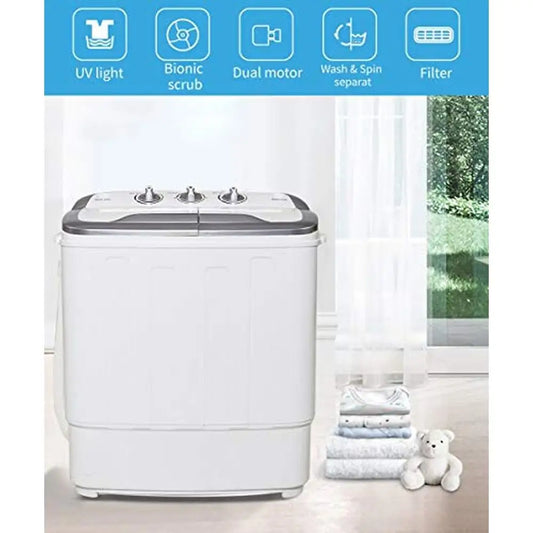 Energy Efficient Compact Washer/Spin Dryer with Timer