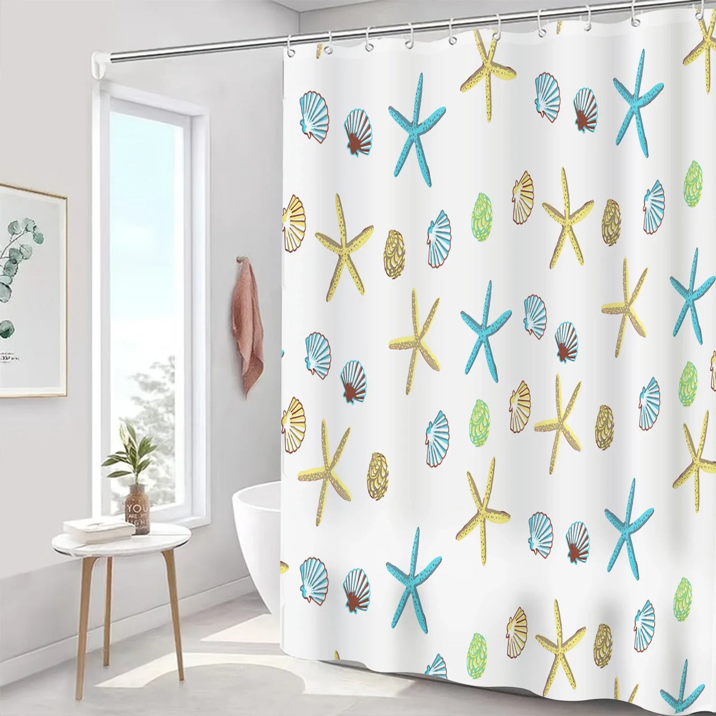 Clear Shower Liner PEVA / Waterproof/ Mould Proof with Hooks