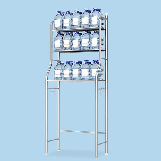 Over Toilet Storage Shelf,2/3-Tier Freestanding with Paper Holder