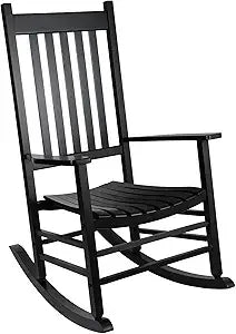 2 Wooden Rocking Chair Set with Side Table