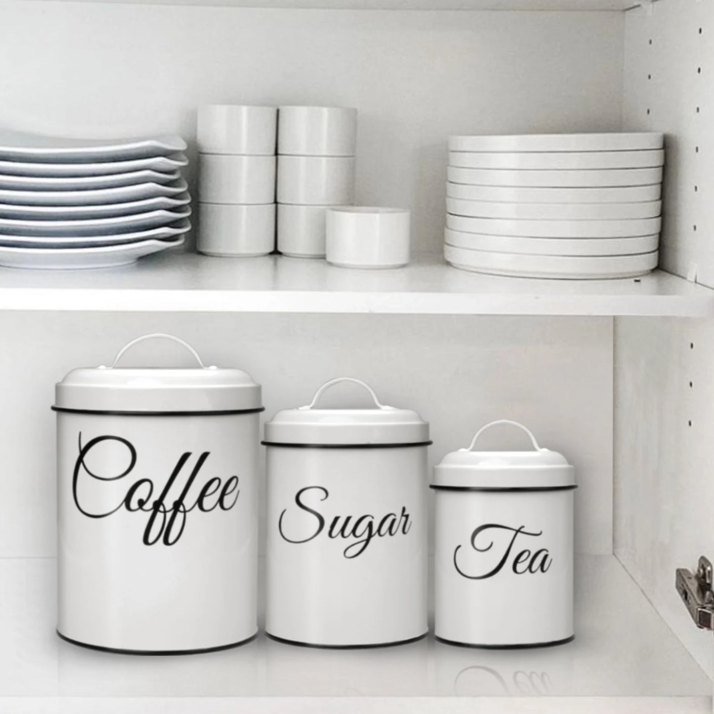 3pc Airtight Canister Set Vintage design