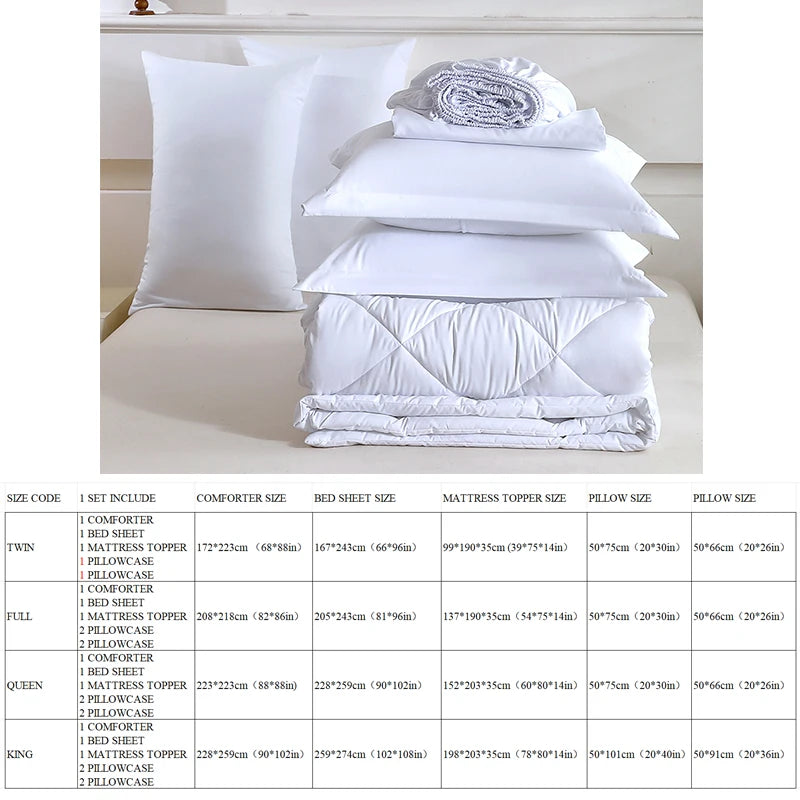 Twin Full Queen King Comforter and Sheet Set