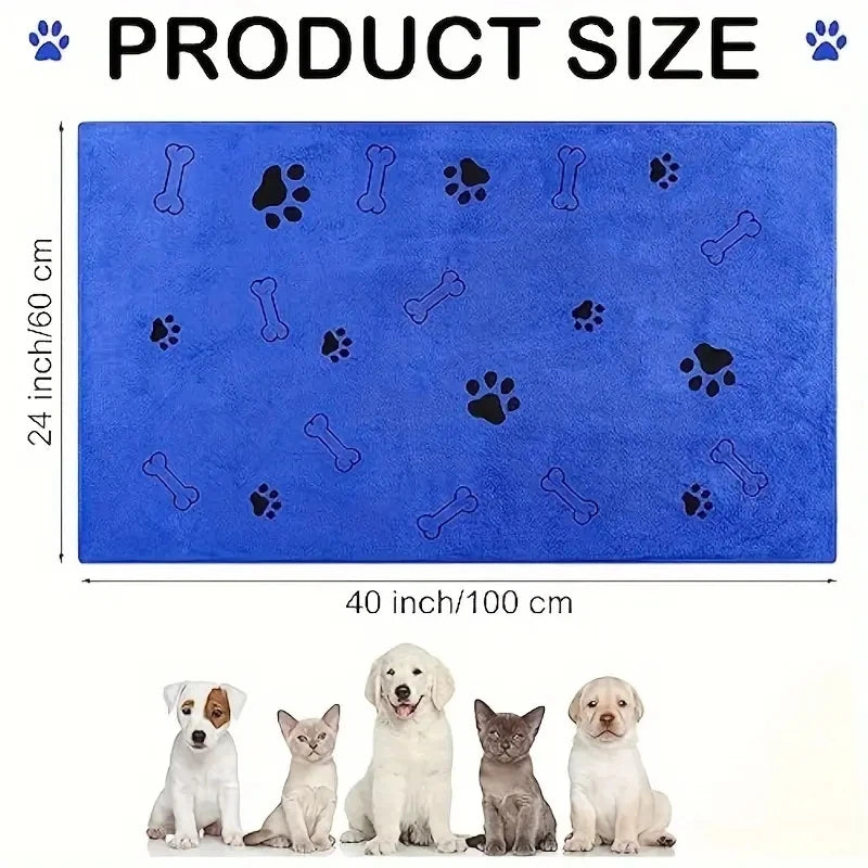 2pcs Soft Microfiber - Quick Dry, Absorbent Pet Bath Towels