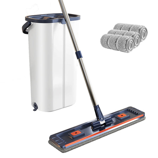 Floor Mop Bucket Separate Clean and Dirty Water