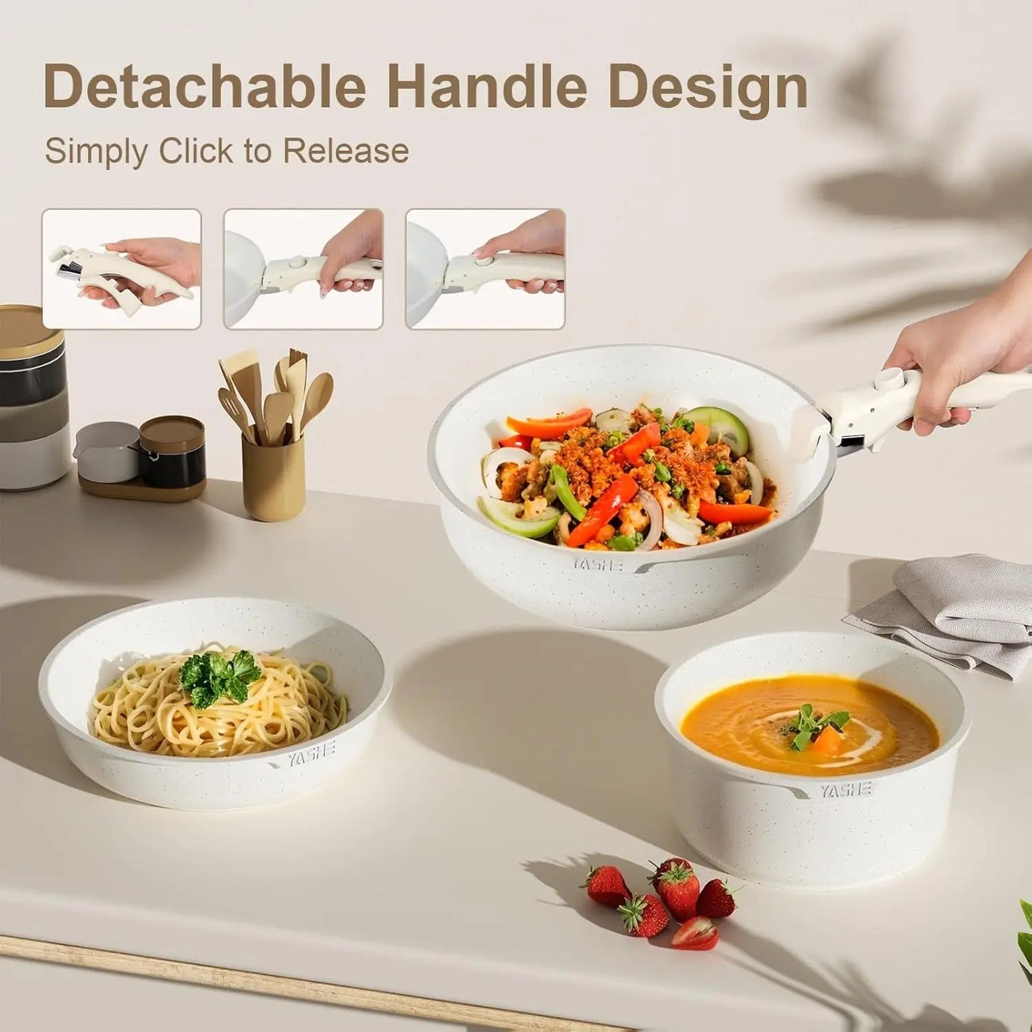 13-Piece Nonstick Granite Cookware Set