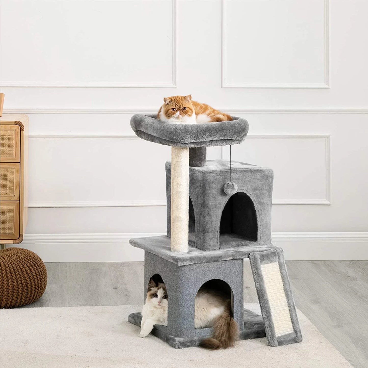 Unique Design Cat House/ Scratcher and toys