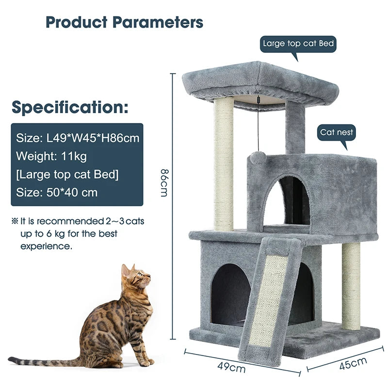 Unique Design Cat House/ Scratcher and toys