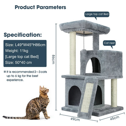 Unique Design Cat House/ Scratcher and toys