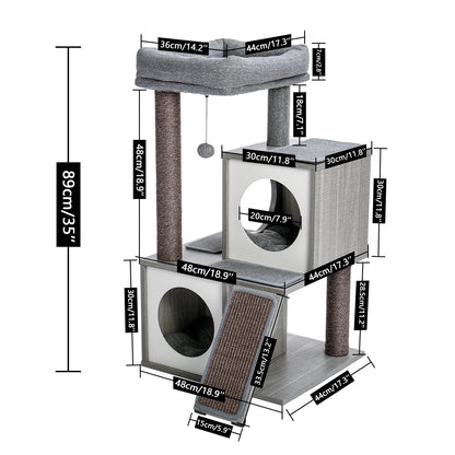 Unique Design Cat House/ Scratcher and toys
