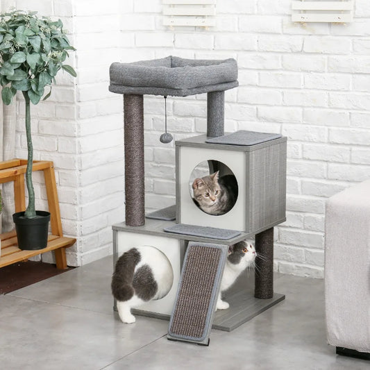 Unique Design Cat House/ Scratcher and toys
