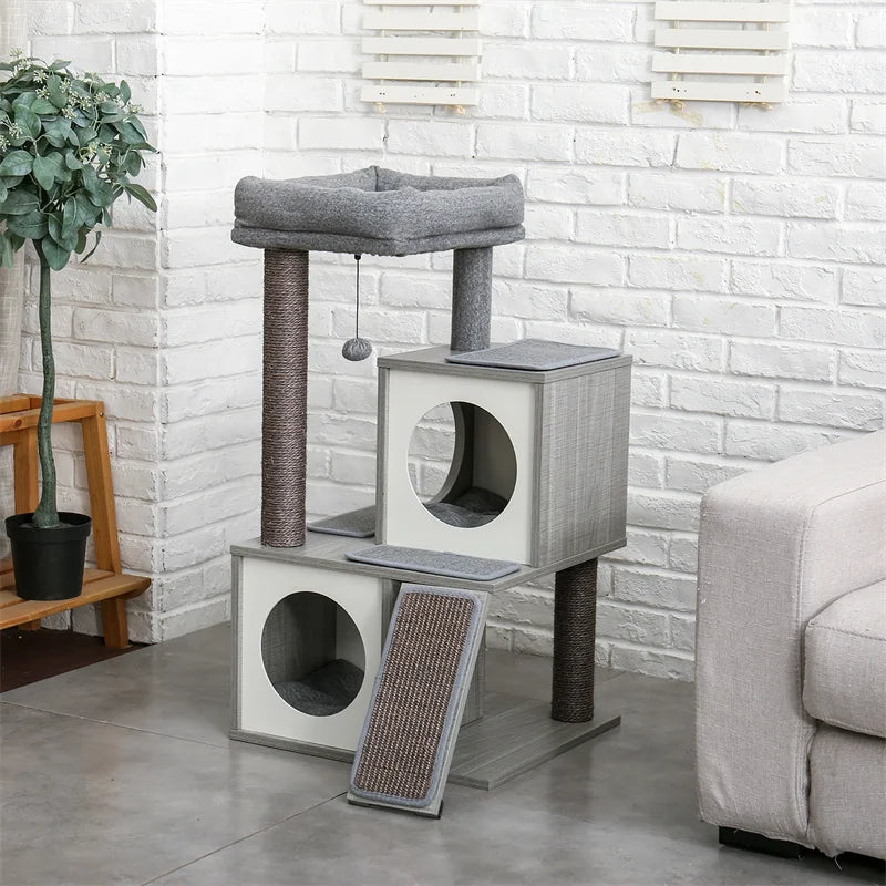 Unique Design Cat House/ Scratcher and toys