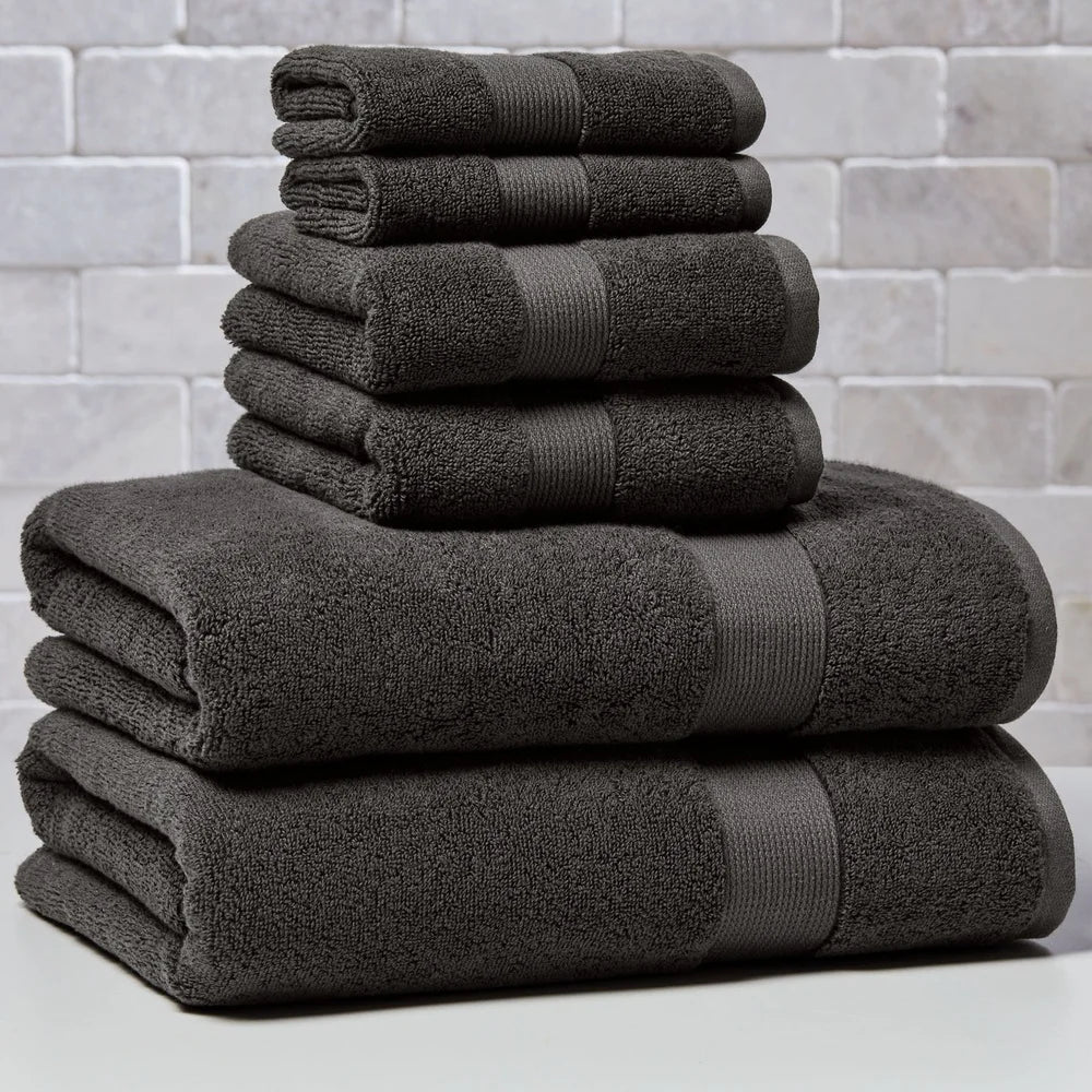 Super Soft 6 Piece Towel Set Fade Resistant