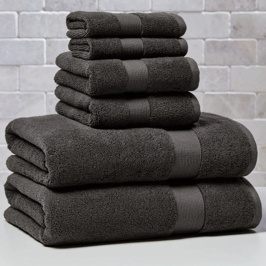 Super Soft 6 Piece Towel Set Fade Resistant