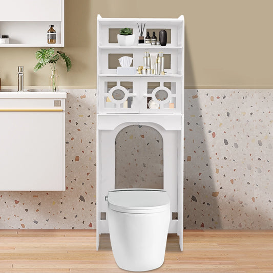 4 Tier Over The Toilet  Organizer Waterproof /Easy to Install