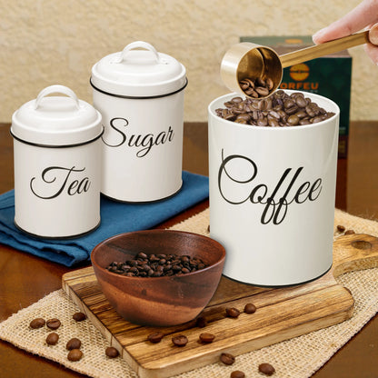 3pc Airtight Canister Set Vintage design