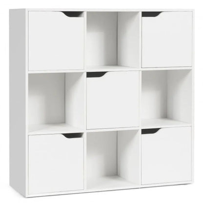 Free Standing 9 Cube Storage Wood Divider