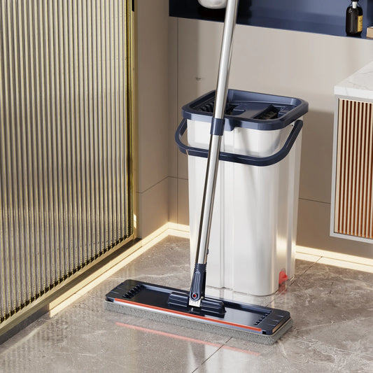 Floor Mop Bucket Separate Clean and Dirty Water