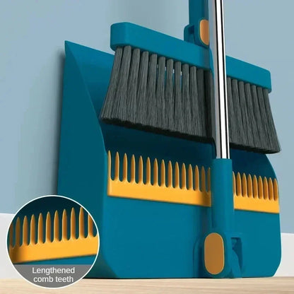 Folding Long Handle Dustpan Broom Set