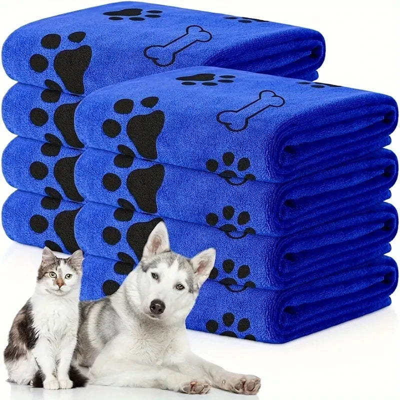 2pcs Soft Microfiber - Quick Dry, Absorbent Pet Bath Towels