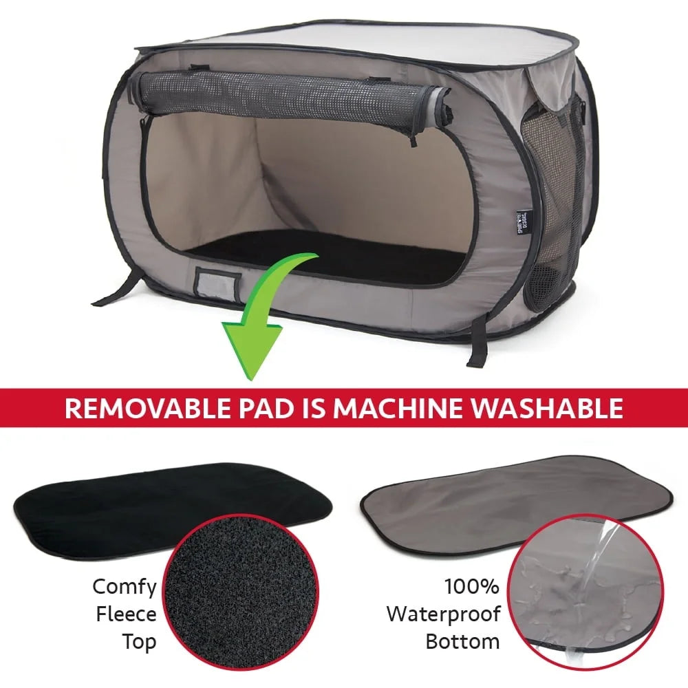 Waterproof Soft-Sided Pop-Open Pet Kennel
