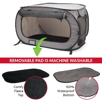 Waterproof Soft-Sided Pop-Open Pet Kennel