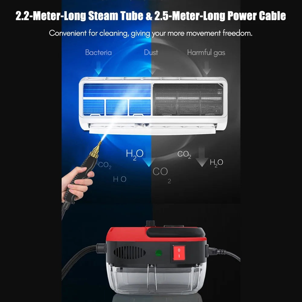 2500W Handheld High Temperature Pressurized Steam Cleaning Machine