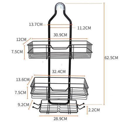 Hanging Over Shower Rack Large Capacity Design