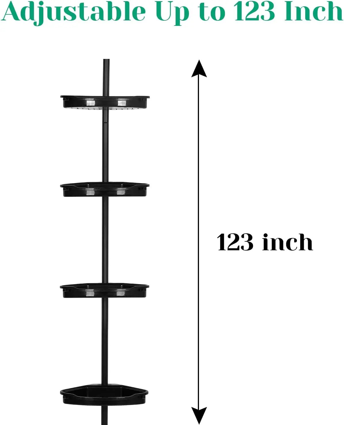 4-Layer Telescopic Corner Storage Rack