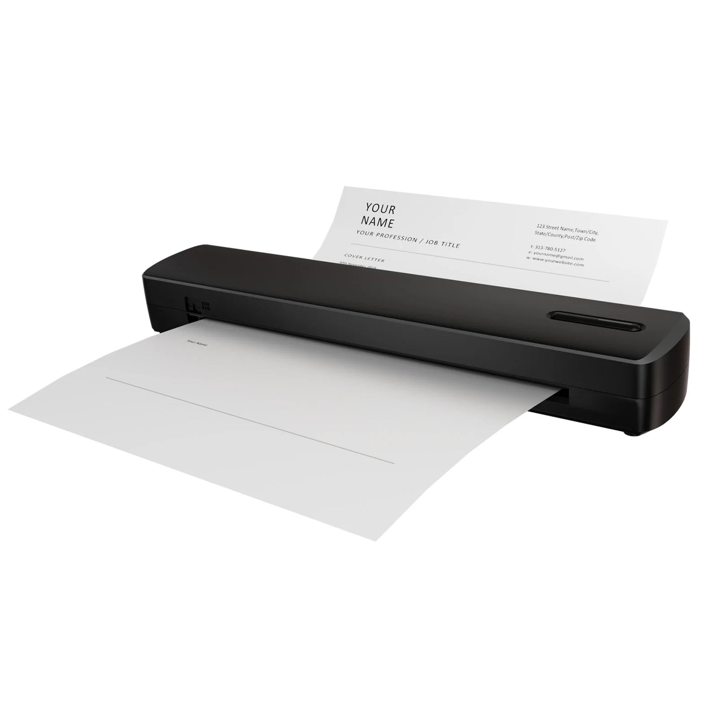 Portable Printer Wireless Inkless Thermal A4 C80 300DPI Support Android & iOS