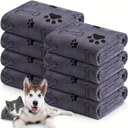 2pcs Soft Microfiber - Quick Dry, Absorbent Pet Bath Towels