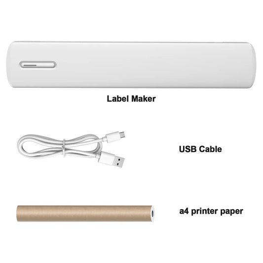 Portable Printer Wireless Inkless Thermal A4 C80 300DPI Support Android & iOS