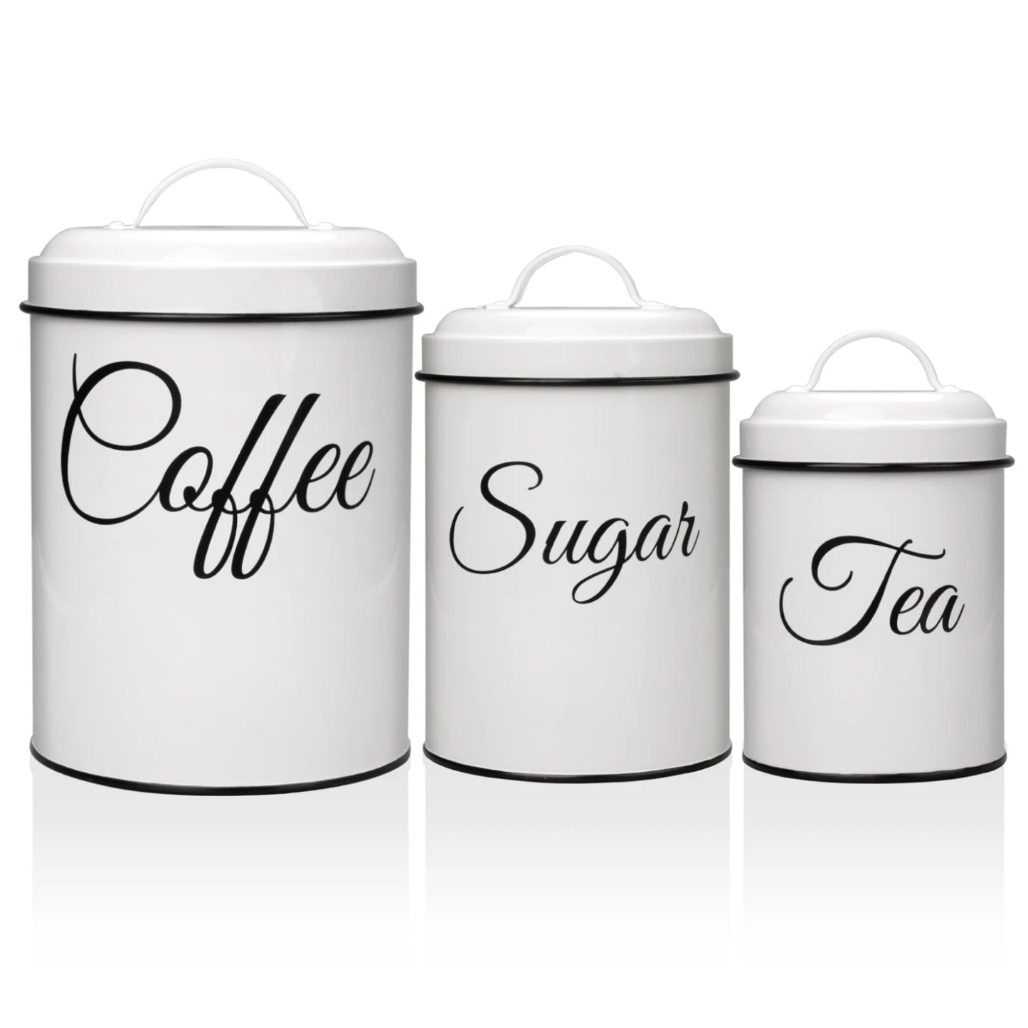 3pc Airtight Canister Set Vintage design
