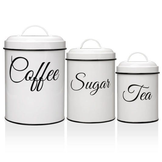 3pc Airtight Canister Set Vintage design
