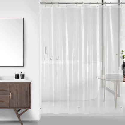 Clear Shower Liner PEVA / Waterproof/ Mould Proof with Hooks