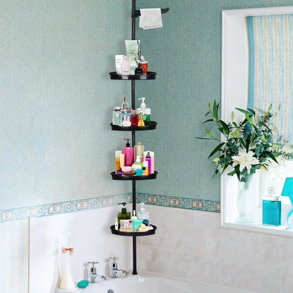 4-Layer Telescopic Corner Storage Rack