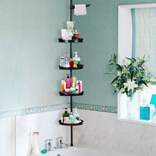 4-Layer Telescopic Corner Storage Rack