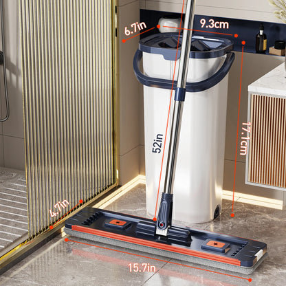 Floor Mop Bucket Separate Clean and Dirty Water