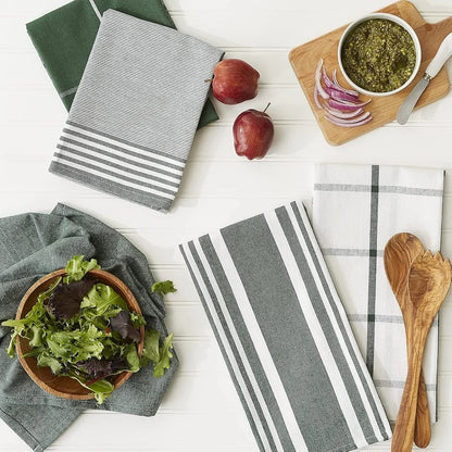 Oversized Cotton Dish Towels Collection 5 Piece Set
