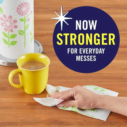 Paper Towels, Spirited Prints, 6 Double Rolls = 12 Regular Rolls