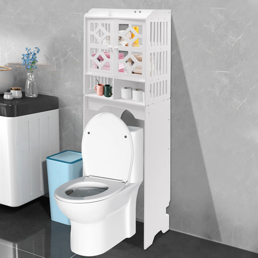 4 Tier Over The Toilet  Organizer Waterproof /Easy to Install