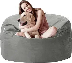 Giant 7FT Soft Velvet Bean Bag Chair