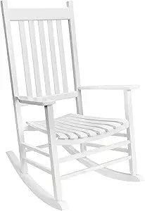 2 Wooden Rocking Chair Set with Side Table