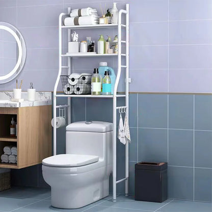 Over Toilet Storage Shelf,2/3-Tier Freestanding with Paper Holder